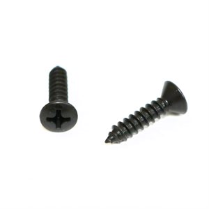 Phillips Oval Head Tapping Screws #8 x 3/4" Black