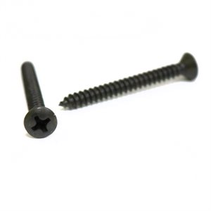 Phillips Oval Head Tapping Screws #8 x 1 1/2" Black