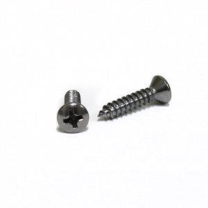 Phillips Oval Head Tapping Screws #8 x 3/4" Chrome