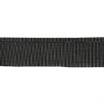 Recacril Acrylic Canvas Binding 1 1/4" One Side Folded Charcoal Tweed