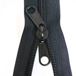 Coil Zipper #10 Separating 72" Black