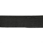 Recacril Acrylic Canvas Binding 1 1/4" One Side Folded Charcoal Tweed