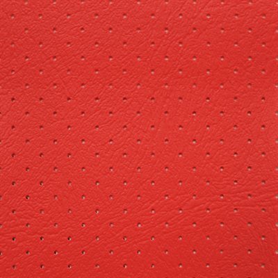 Sample of Soft Impact Monticello Perforated Vinyl Red