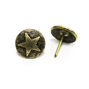 Oxford Raised Star Decorative Nails 7/8" Head 3/4" Shank