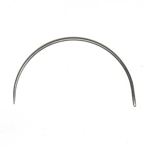 Curved Round Point Needle 10"