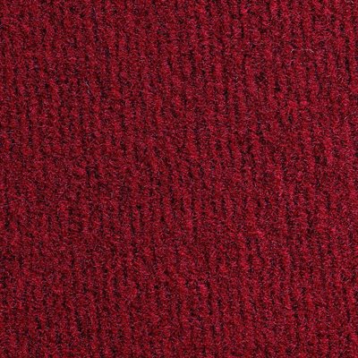 Sample of El Dorado Cutpile Carpet Red Latexed