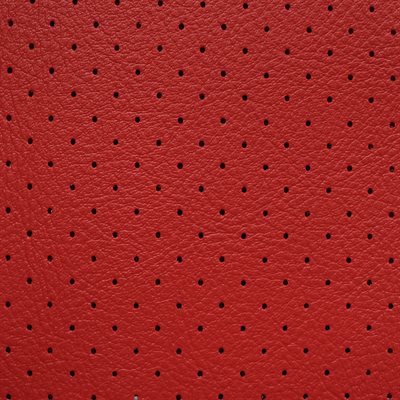 Sample of Hampton Perforated Automotive Vinyl Torch Red