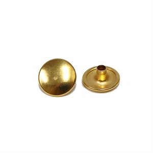 Durable Fastener Button 1/4" Gold Plated DISCONTINUED